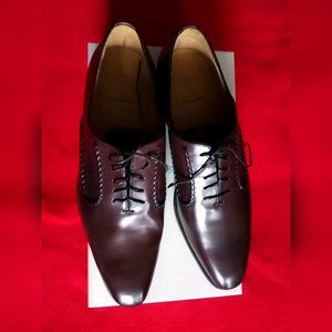 $450 New Sutor Mantellassi Size 10.5 Color Chestnut Derby Shoes